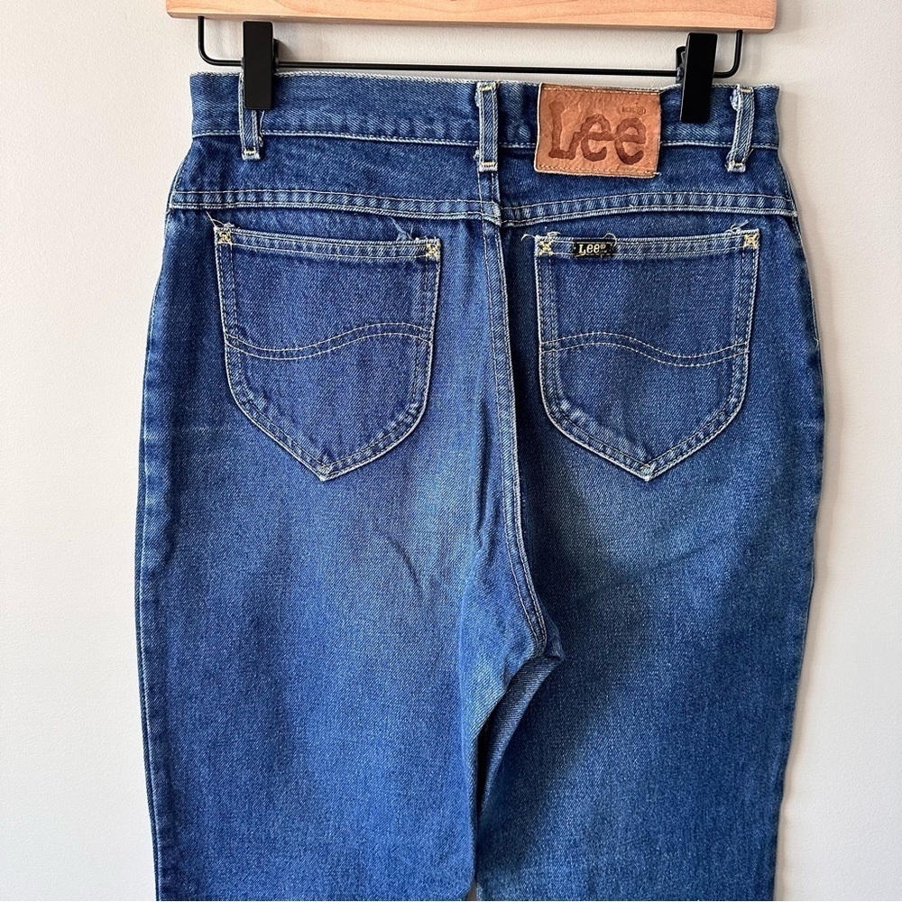 Vintage 80s 90s Lee Riders Jeans 27x32 High Rise USA Made Mom Jeans - Picture 6 of 12